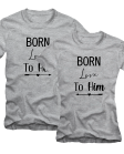 Marškinėliai Poroms Born Love Marškinėliai Poroms Born Love